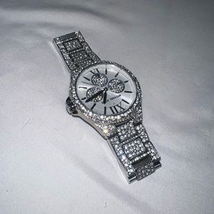 Michael Kors silver big face watch